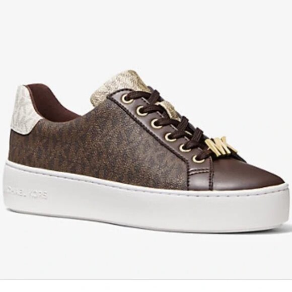Michael Kors Poppy Lace Up Shoes Trainers - Picture 1 of 4